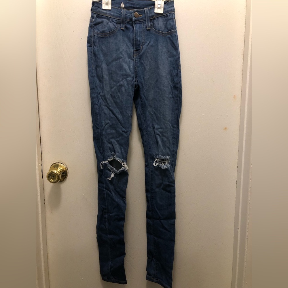 Fashion Nova distressed jeans size 1 (24)
